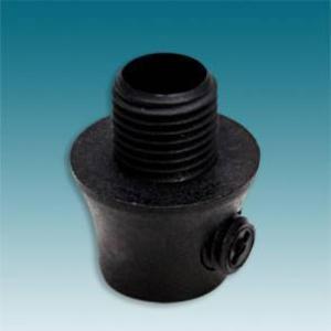 NIPLE CURTO EM TERMOPLASTICO PRETO M10X1 C/TRAVA CABO 10 MM