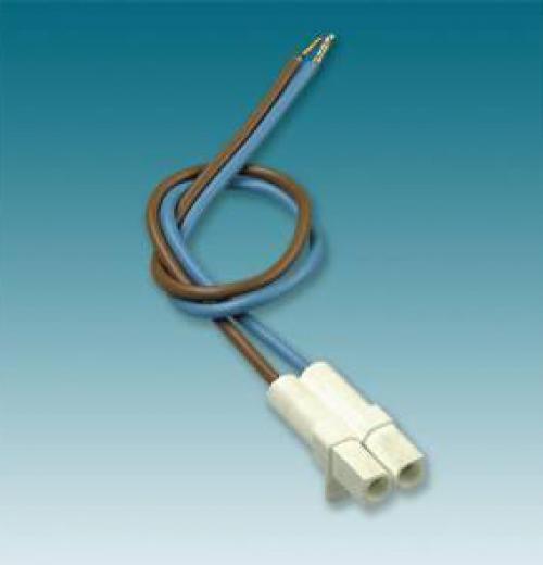 CONECTOR 2 POLOS TIPO PLUG MACHO C/CABO