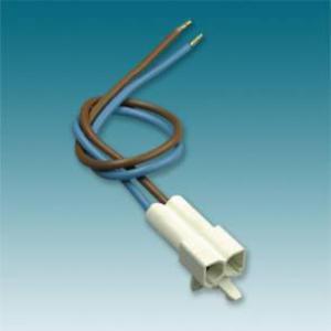 CONECTOR 2 POLOS TIPO PLUG FEMEA C/CABO